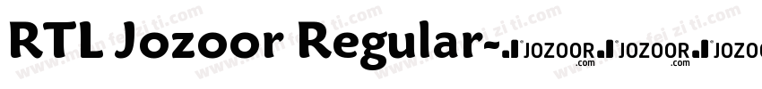 RTL Jozoor Regular字体转换